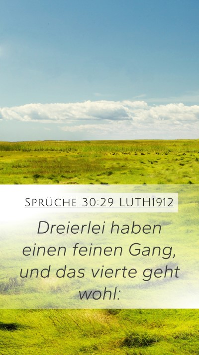 Sprüche 30:29 LUTH1912 Bible Verse Image