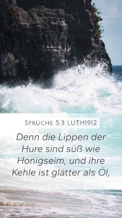 Sprüche 5:3 LUTH1912 Bible Verse Image