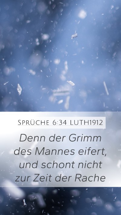 Sprüche 6:34 LUTH1912 Bible Verse Image