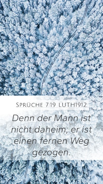 Sprüche 7:19 LUTH1912 Bible Verse Image