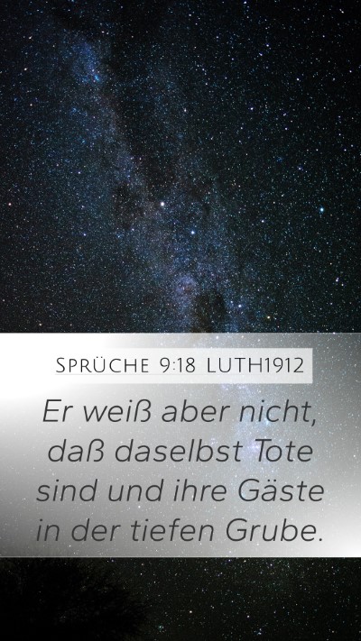 Sprüche 9:18 LUTH1912 Bible Verse Image