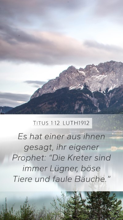 Titus 1:12 LUTH1912 Bible Verse Image