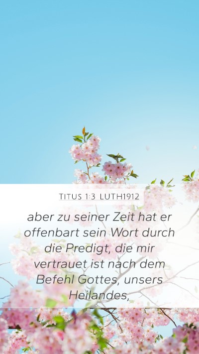 Titus 1:3 LUTH1912 Bible Verse Image