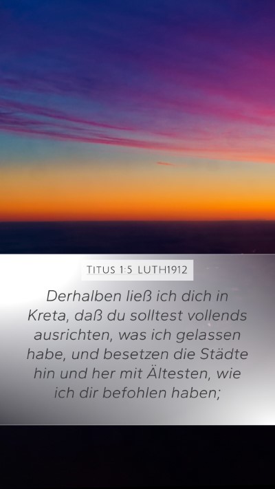 Titus 1:5 LUTH1912 Bible Verse Image