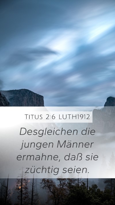 Titus 2:6 LUTH1912 Bible Verse Image