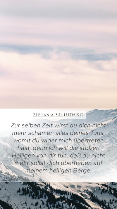 Zephanja 3:11 LUTH1912 Bible Verse Image