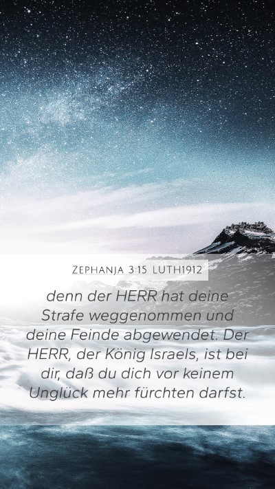 Zephanja 3:15 LUTH1912 Bible Verse Image