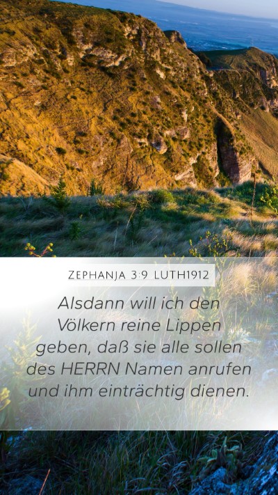 Zephanja 3:9 LUTH1912 Bible Verse Image